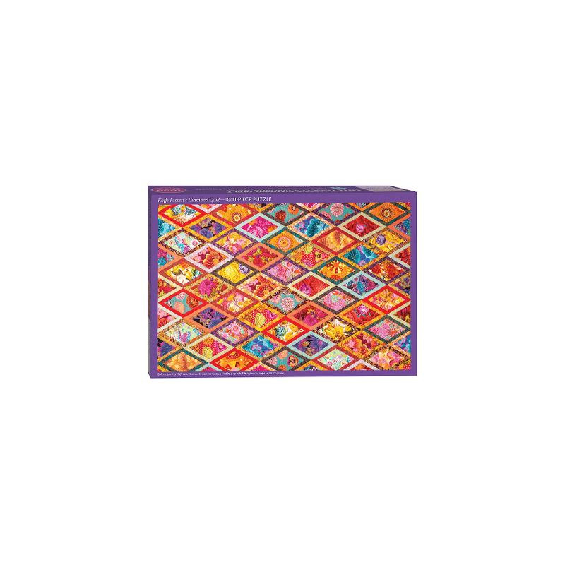 Produktbild för Kaffe Fassett's Diamond Quilt Jigsaw Puzzle : 1000 Pieces