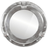 Produktbild för Väggspegel Ø38 aluminium och glas
