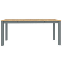 Produktbild för Matbord Panama grå 180x90x75 cm massiv furu