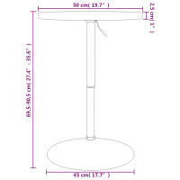 Produktbild för Barbord Ø50x90,5 cm massivt bokträ