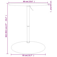 Produktbild för Barbord Ø60x89,5 cm massivt bokträ