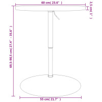 Produktbild för Barbord Ø60x90,5 cm massivt bokträ