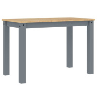 Produktbild för Matbord Panama grå 117x60x75 cm massiv furu