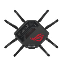 Produktbild för ASUS ROG Rapture GT-BE98 trådlös router 10 Gigabit Ethernet Quad-band (2.4 GHz / 5 GHz-1 / 5 GHz-2 / 6 GHz) Svart