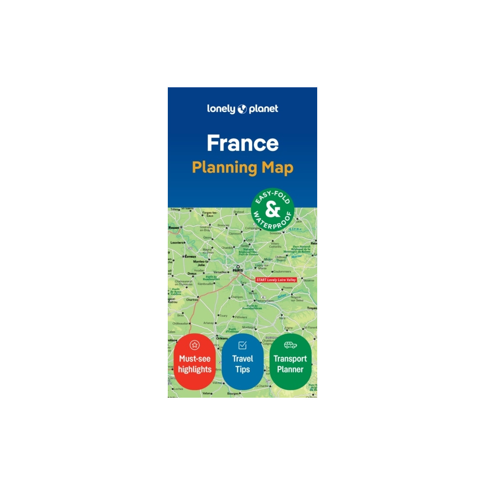 Produktbild för Lonely Planet France Planning Map (bok, eng)