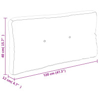 Produktbild för Palldyna marinblå 120x40x12 cm tyg