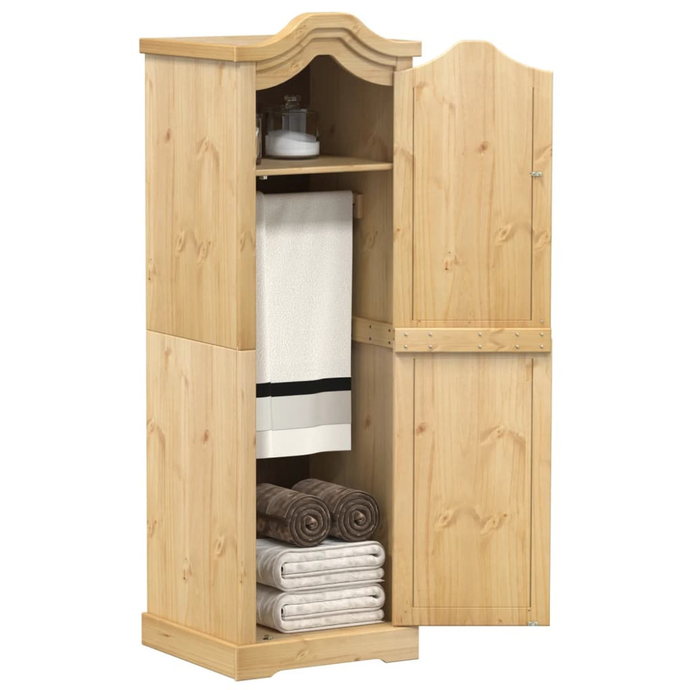 Produktbild för Garderob Corona 55x52x170 cm massiv furu