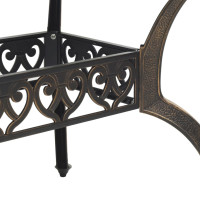 Produktbild för Trädgårdsbord brons 150x90x72 cm gjuten aluminium