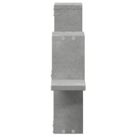 Produktbild för Vägghylla betonggrå 104,5x10x43 cm konstruerat trä