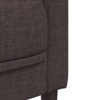 Produktbild för Soffa 2-sits mörkbrun tyg
