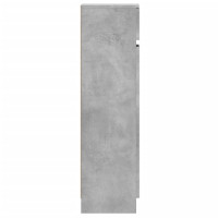 Produktbild för Skoskåp betonggrå 100,5x28x100 cm konstruerat trä