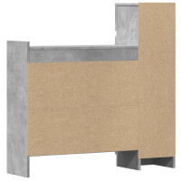 Produktbild för Skoskåp betonggrå 100,5x28x100 cm konstruerat trä