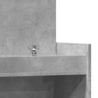 Produktbild för Skoskåp betonggrå 100,5x28x100 cm konstruerat trä