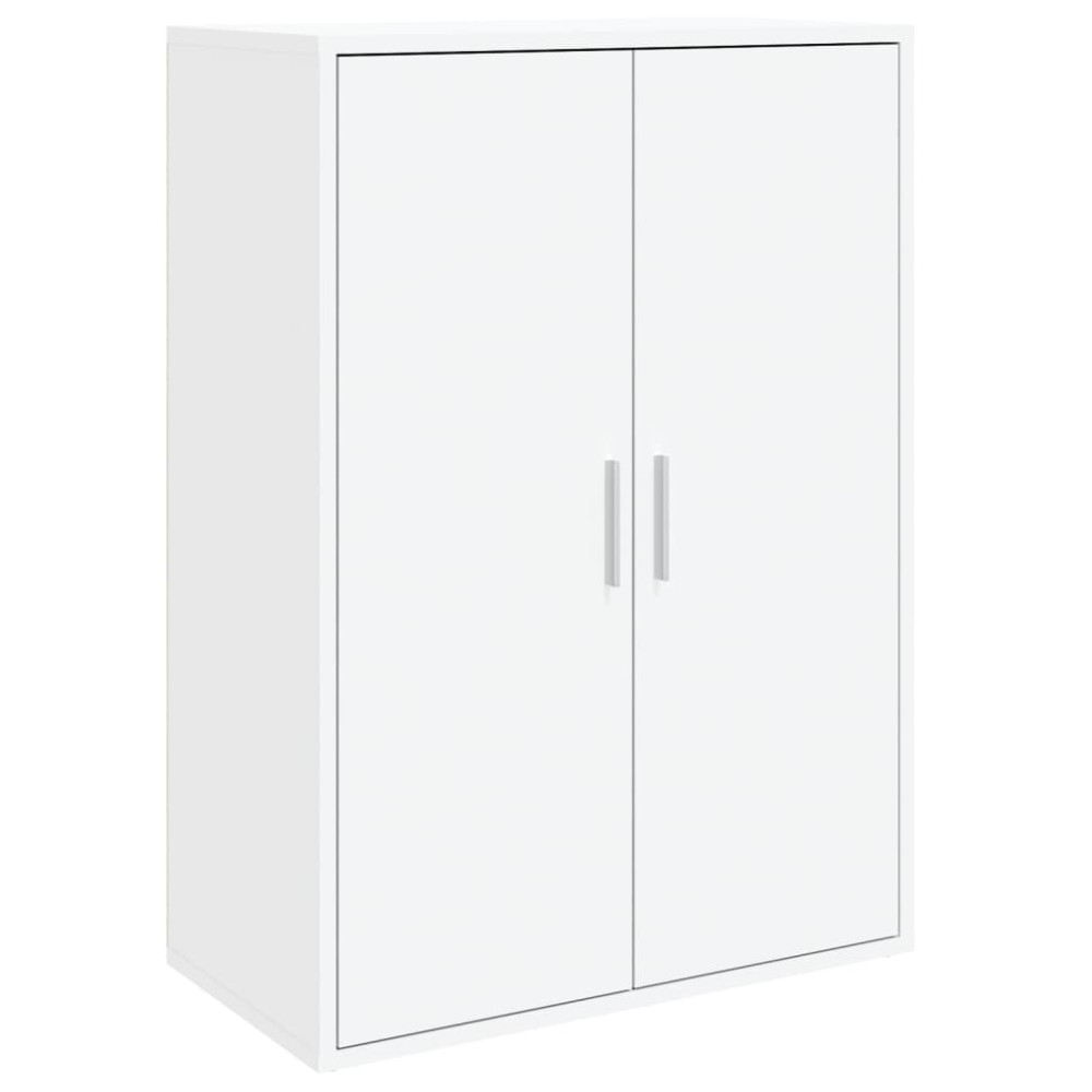 Produktbild för Skänk vit 60x31x84 cm konstruerat trä