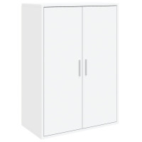 Produktbild för Skänk vit 60x31x84 cm konstruerat trä