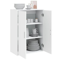 Produktbild för Skänk vit 60x31x84 cm konstruerat trä