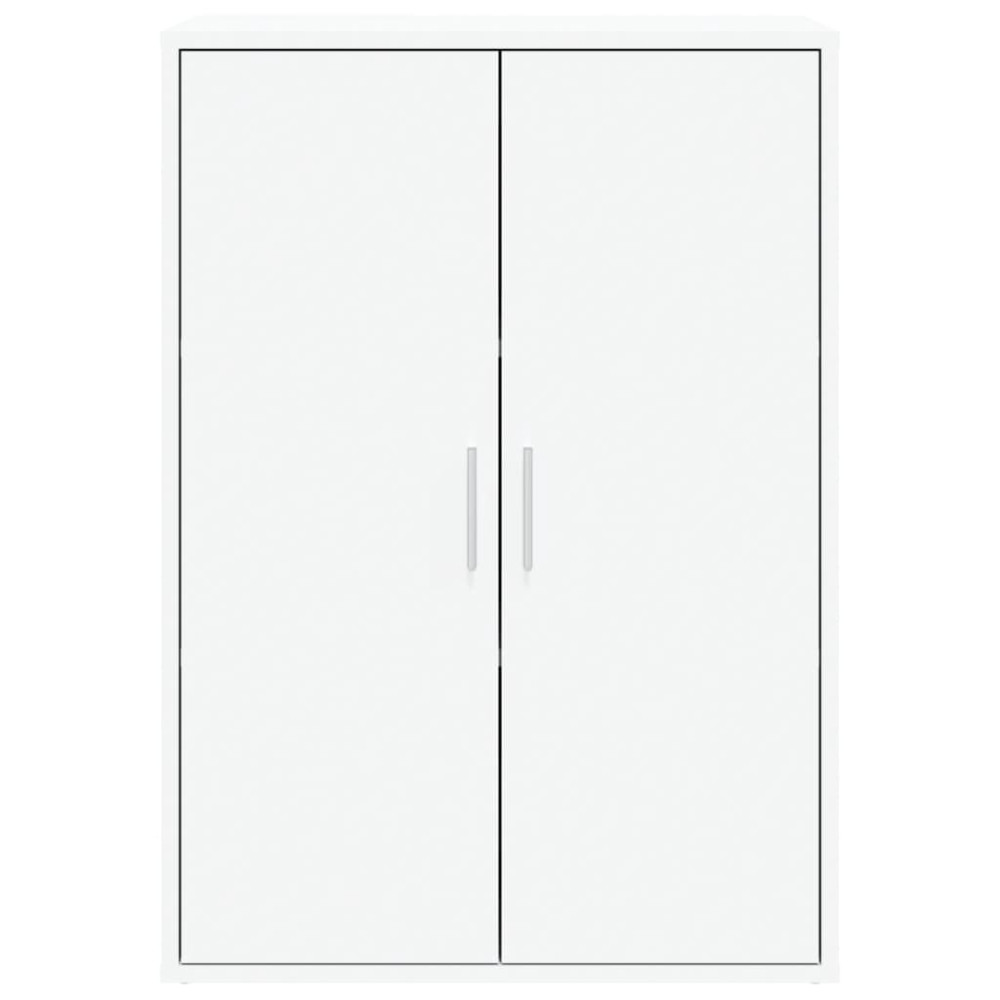Produktbild för Skänk vit 60x31x84 cm konstruerat trä