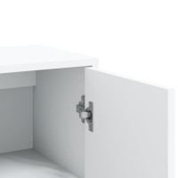 Produktbild för Skänk vit 60x31x84 cm konstruerat trä