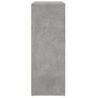 Produktbild för Byrå betonggrå 60x31x84 cm konstruerat trä