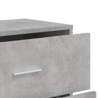 Produktbild för Byrå betonggrå 60x31x84 cm konstruerat trä
