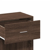 Produktbild för Förvaringsskåp brun ek 56,5x39x90 cm konstruerat trä