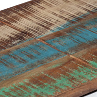 Produktbild för Konsolbord silver rostfritt stål och massivt återvunnet trä