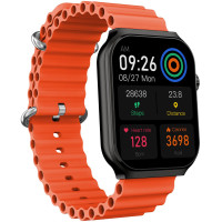 Produktbild för Trainer Ultra Smartwatch med två armband Svart + Orange