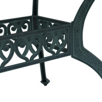 Produktbild för Trädgårdsbord grön 150x90x72 cm gjuten aluminium