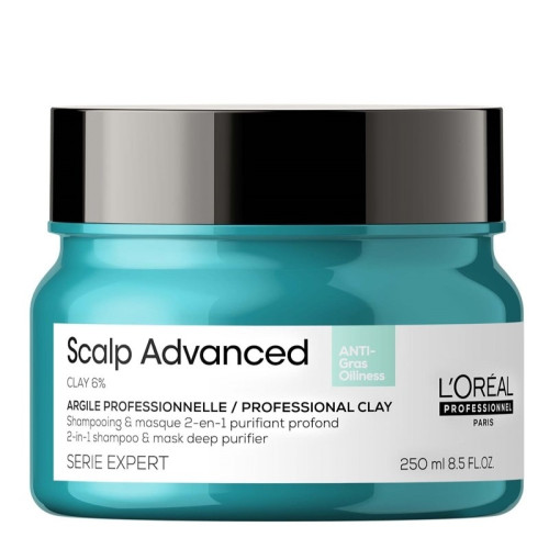 L'Oreal L'Oreal Professionnel Serie Expert Scalp Advanced Anti-Oiliness 2-in-1 Deep Purifier Clay Mask 250ml