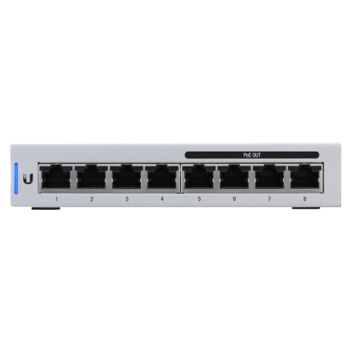 Ubiquiti Ubiquiti UniFi US-8-60W hanterad L2 Gigabit Ethernet (10/100/1000) Strömförsörjning via Ethernet (PoE) stöd Grå