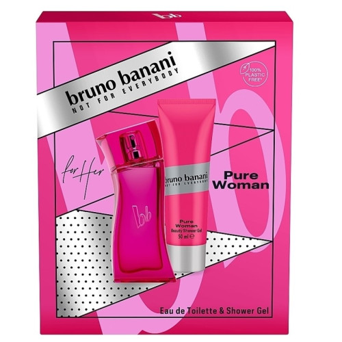 Bruno Banani Giftset Bruno Banani Pure Woman Edt 30ml + Shower Gel 50ml