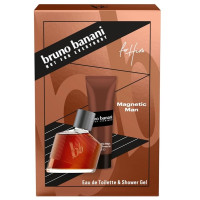 Produktbild för Giftset Bruno Banani Magnetic Man Edt 30ml + Shower Gel 50ml