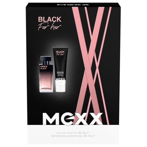 Mexx Giftset Mexx Black Woman Edt 30ml + Shower Gel 50ml