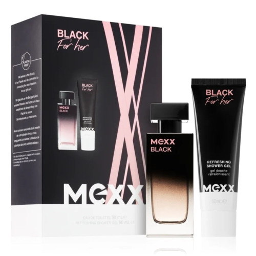 Mexx Giftset Mexx Black Woman Edt 30ml + Shower Gel 50ml