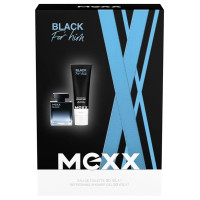 Produktbild för Giftset Mexx Black Man Edt 30ml + Shower Gel 50ml