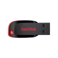 Produktbild för SanDisk Cruzer Blade USB-sticka 128 GB USB Type-A 2.0 Svart, Röd