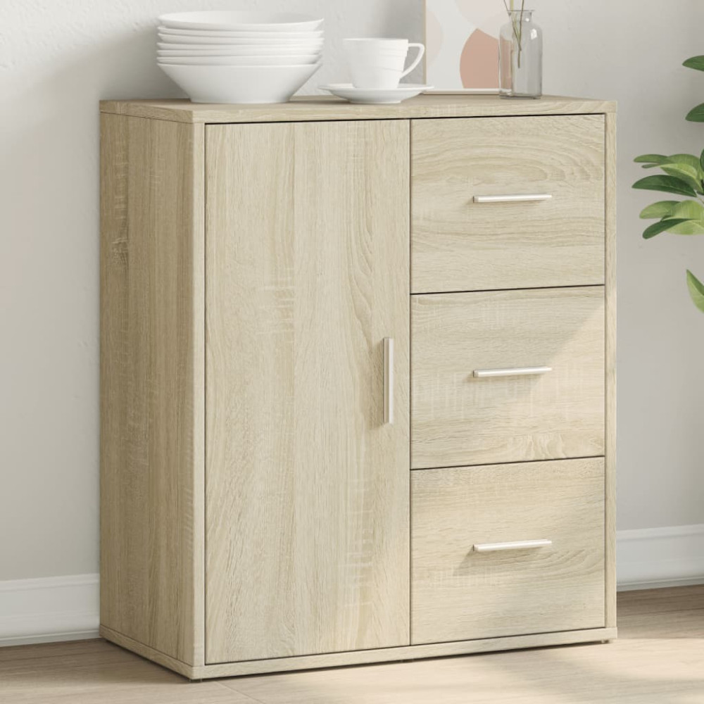 Produktbild för Skänk sonoma-ek 60x31x70 cm konstruerat trä