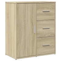 Produktbild för Skänk sonoma-ek 60x31x70 cm konstruerat trä