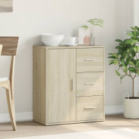 Produktbild för Skänk sonoma-ek 60x31x70 cm konstruerat trä