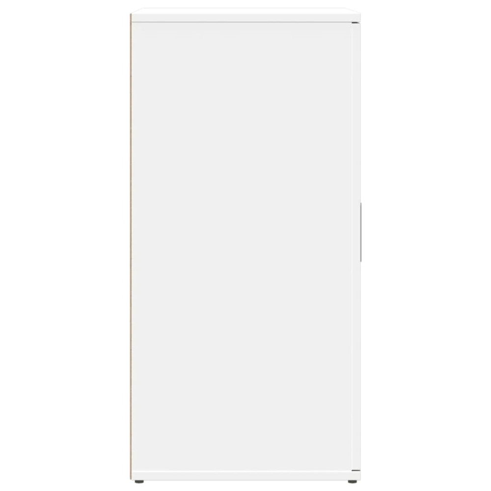 Produktbild för Skänk vit 59x39x80 cm konstruerat trä
