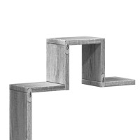 Produktbild för Vägghylla grå sonoma 104,5x10x43 cm konstruerat trä