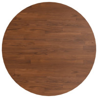 Produktbild för Barbord mörkbrun Ø50x89,5 cm massivt ekträ