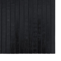 Produktbild för Matta rektangulär svart 60x400 cm bambu