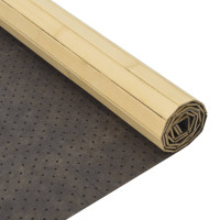 Produktbild för Matta rektangulär ljus naturlig 70x200 cm bambu