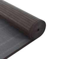 Produktbild för Matta rektangulär mörkbrun 70x100 cm bambu