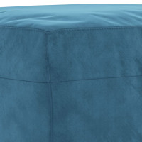 Produktbild för Soffgrupp med dynor 3 delar blå sammet