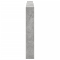 Produktbild för Sänggavel med LED betonggrå 200x17x102 cm