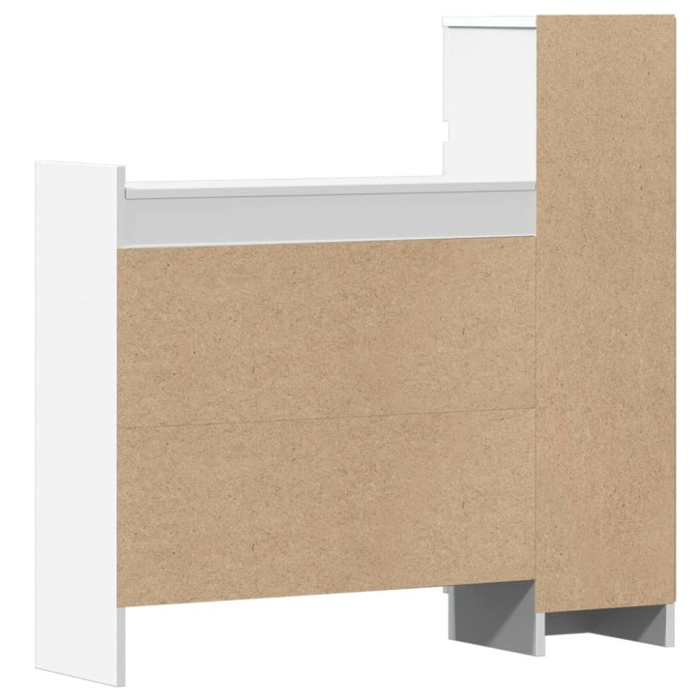 Produktbild för Skoskåp vit 100,5x28x100 cm konstruerat trä