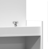 Produktbild för Skoskåp vit 100,5x28x100 cm konstruerat trä