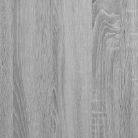Produktbild för Sängram grå sonoma 160x200 cm konstruerat trä och metall